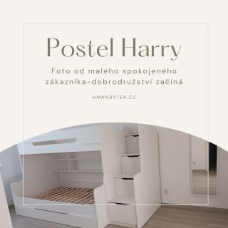 🛏️✨ Prostorná a stylová! ✨🛏️ Hledáte ideální řešení do dětského pokoje? Představujeme vám patrovou postel Harry od...